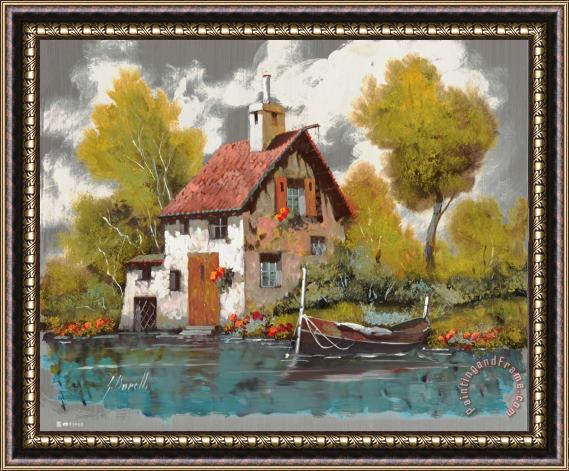 Collection 7 La Barca Framed Painting