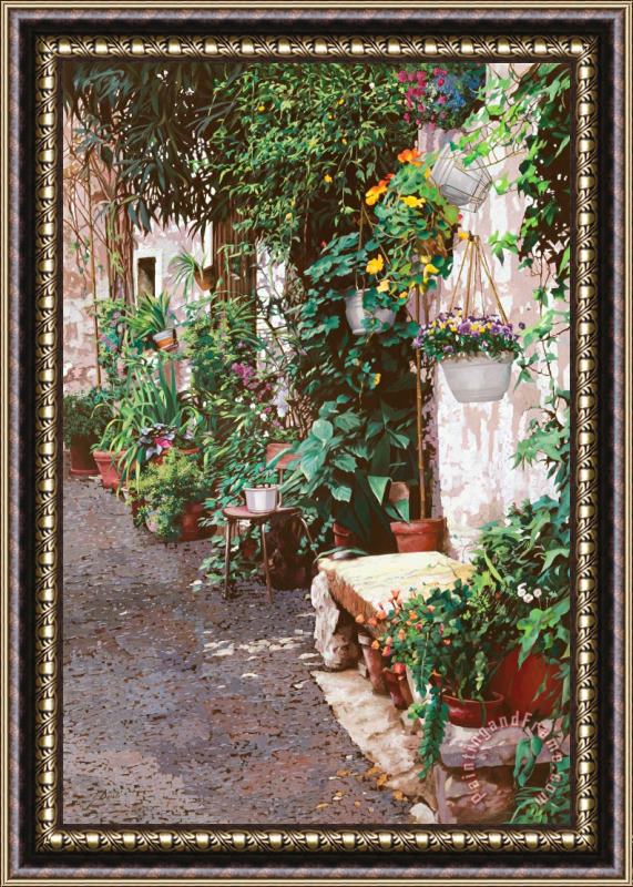 Collection 7 La Panca Di Pietra Framed Painting