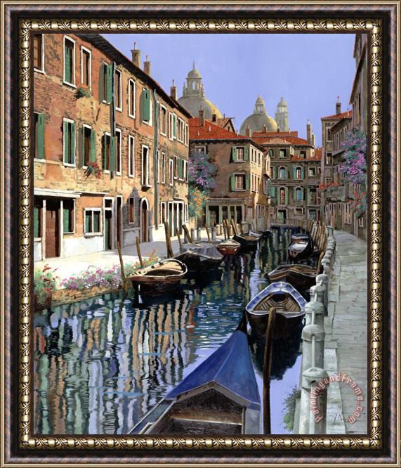Collection 7 Le Barche Sul Canale Framed Print