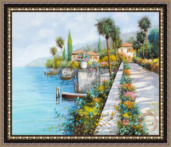 Collection 7 Lungolago Framed Painting