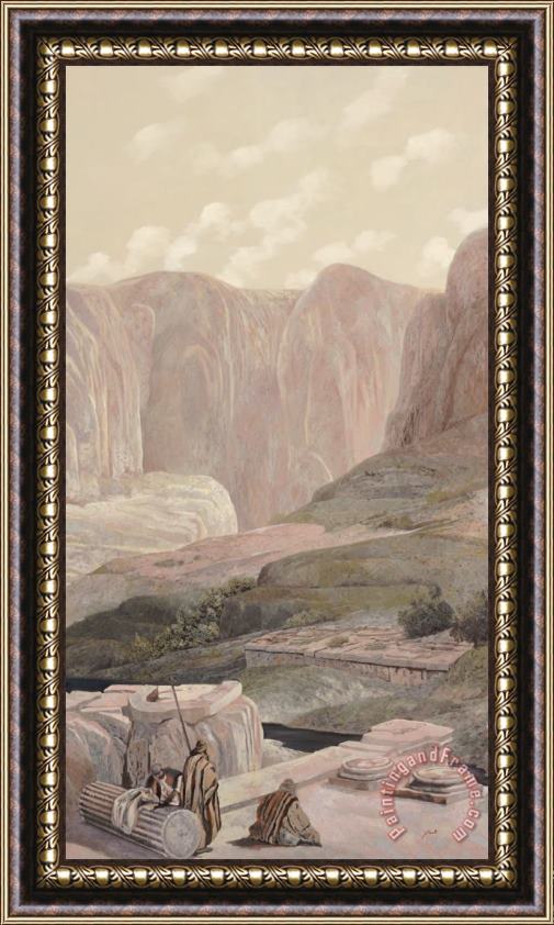 Collection 7 Ruins And Mountains Framed Painting