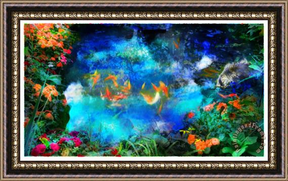 Collection 8 Blue evening Framed Painting