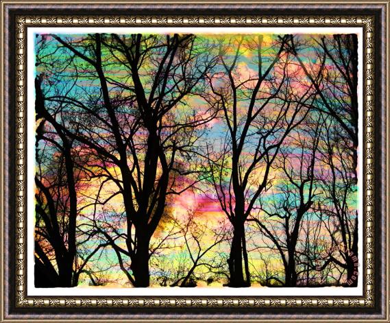 Collection 8 Cotton candy sunrise Framed Painting