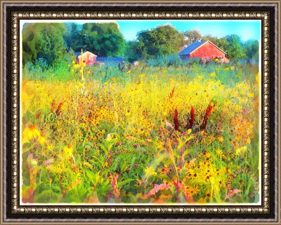 Collection 8 Prairie farm house Framed Painting