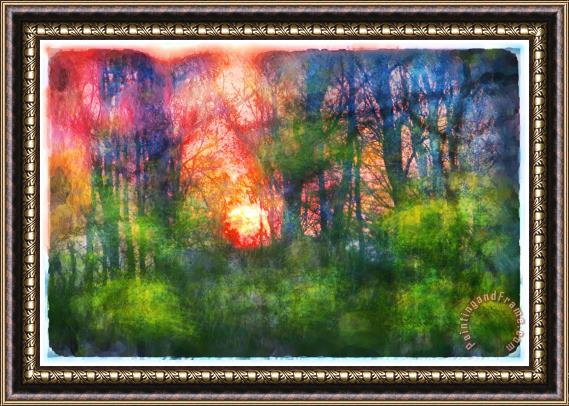 Collection 8 Red sky in the morning Framed Print