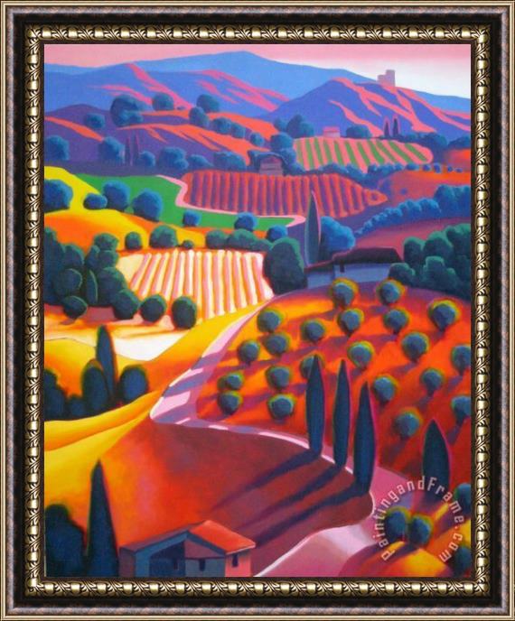 Collection Afternoon Orchards Framed Painting