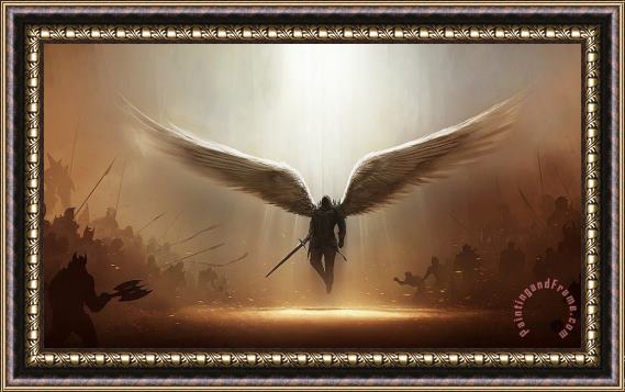 Collection Angels Warrior Framed Painting