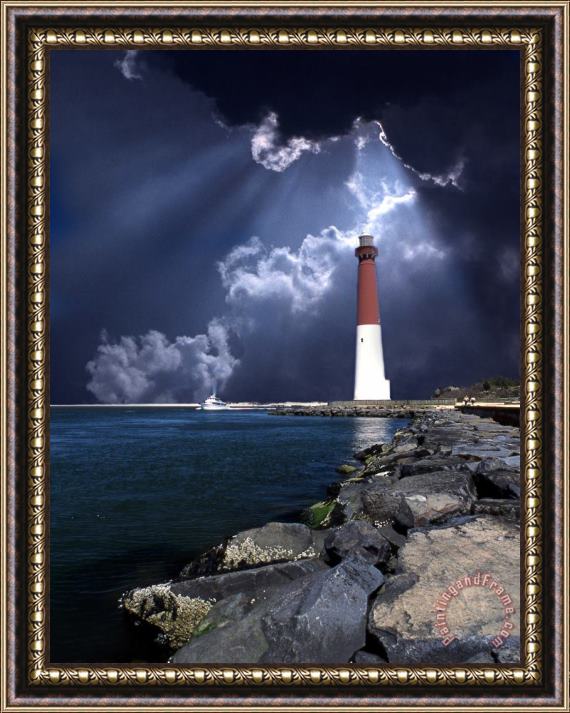 Collection Barnegat Inlet Lighthouse Framed Painting