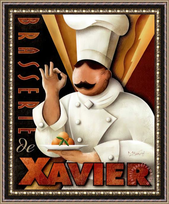 Collection Brasserie De Xavier Framed Print