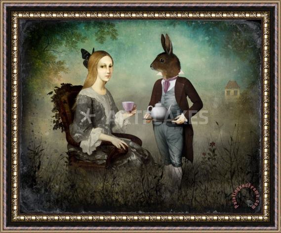 Collection Christian Schloe The Tea Party Framed Painting