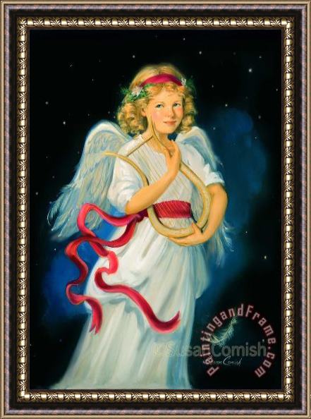 Collection Christmas Angel Framed Painting