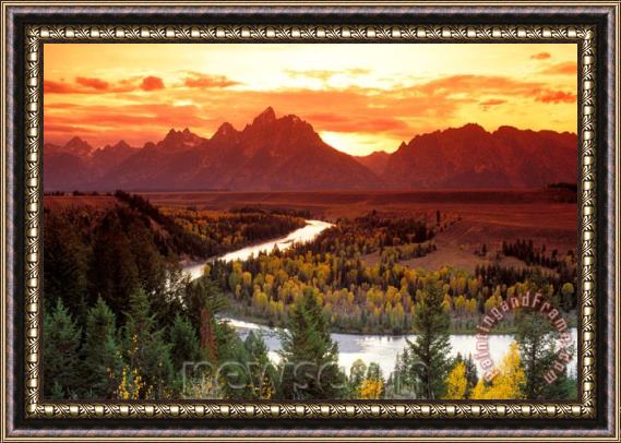 Collection Grand Teton National Park Snake River Framed Painting