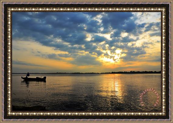 Collection Just Fishin Framed Print