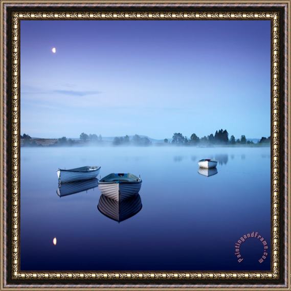 Collection Loch Rusky Moonlit Morning Framed Painting