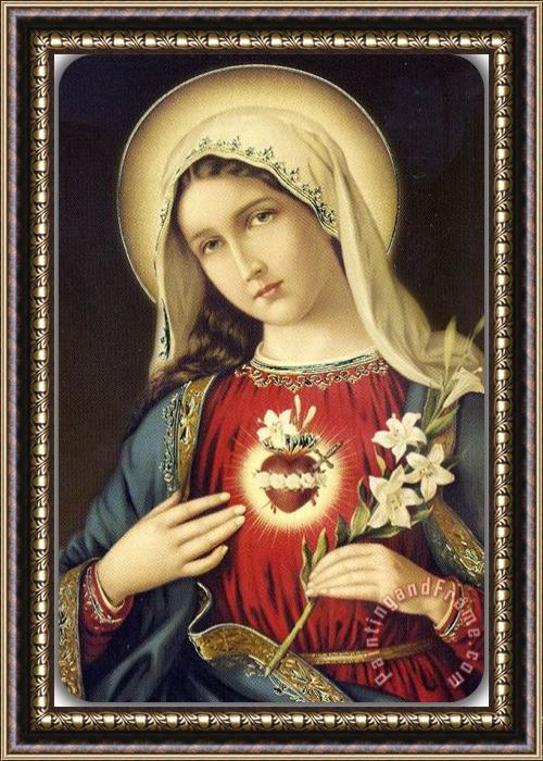 Collection Our Lady Sacred Heart Framed Print