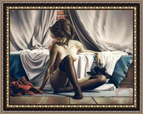 Collection Paul Kelley Lady Framed Painting