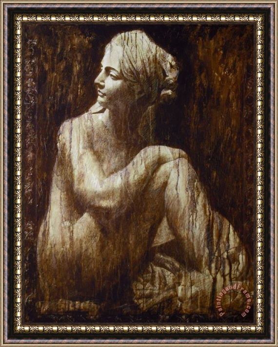 Collection Woman After Bath by Jian Chang Framed Painting