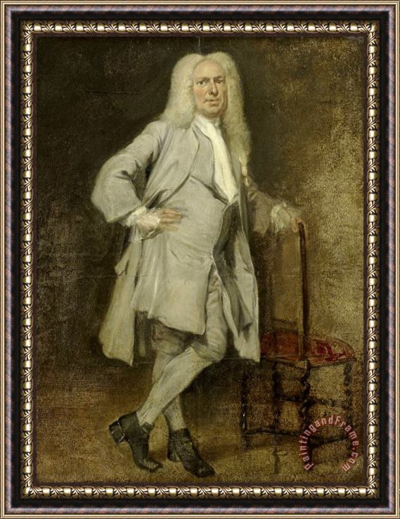 Cornelis Troost Portrait of Jan Lepeltak, Timber Merchant in Amsterdam, Regent of The Aalmoezeniersweeshuis Orphanage Framed Print