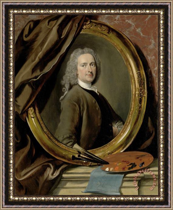 Cornelis Troost Self Portrait Framed Painting