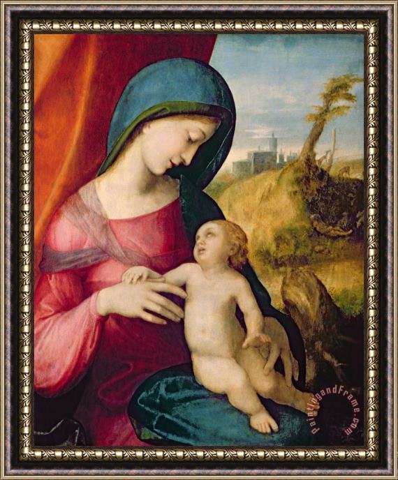 Correggio Madonna And Child Framed Print