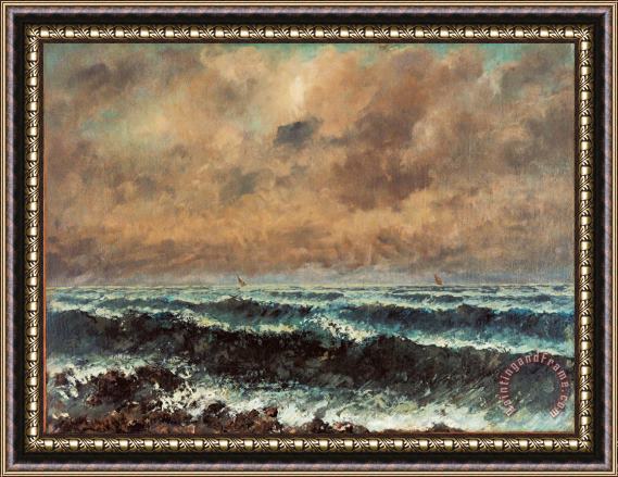 Courbet, Gustave Autumn Sea Framed Print