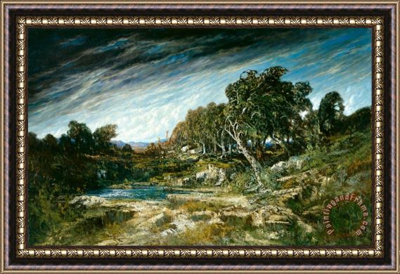 Courbet, Gustave The Gust of Wind Framed Print