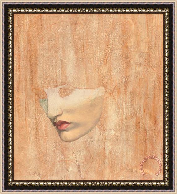 Dante Charles Gabriel Rossetti Head Of Proserpine Framed Painting