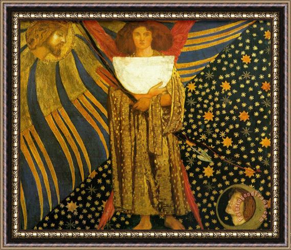 Dante Gabriel Rossetti Dantis Amore Framed Painting