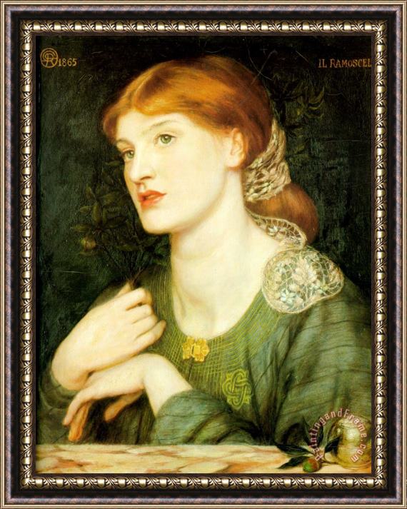 Dante Gabriel Rossetti Il Ramoscello Framed Painting