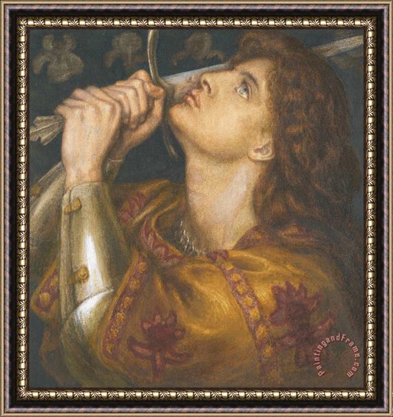 Dante Gabriel Rossetti Joan of Arc Framed Painting