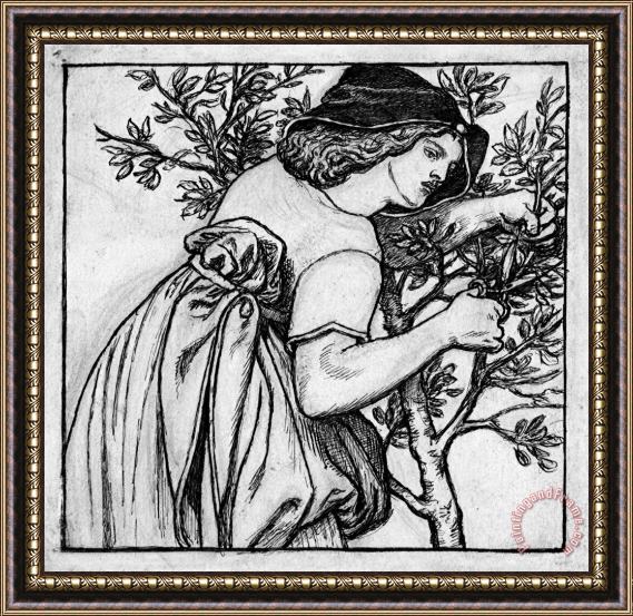 Dante Gabriel Rossetti King Rene's Honeymoon Framed Painting