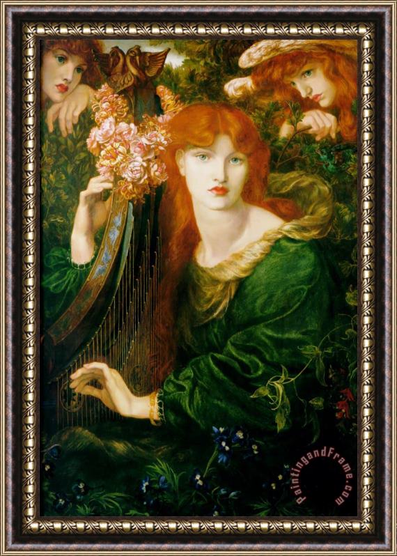 Dante Gabriel Rossetti La Ghirlandata Framed Painting