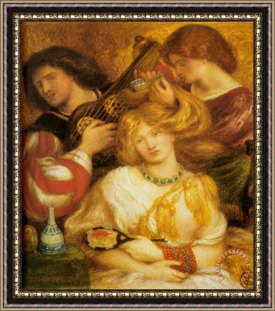 Dante Gabriel Rossetti Morning Music Framed Painting