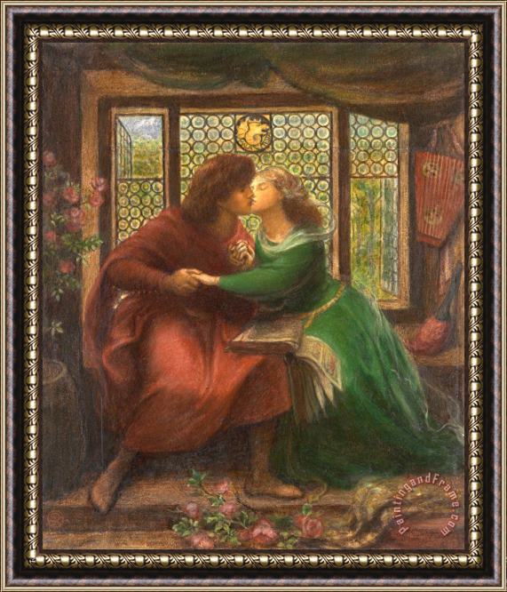 Dante Gabriel Rossetti Paolo And Francesca Da Rimini Framed Print