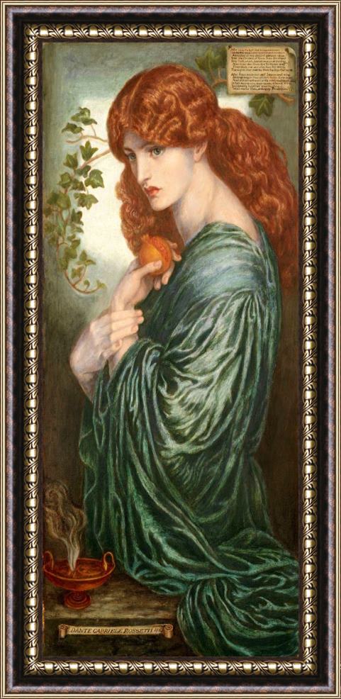 Dante Gabriel Rossetti Proserpine Framed Painting