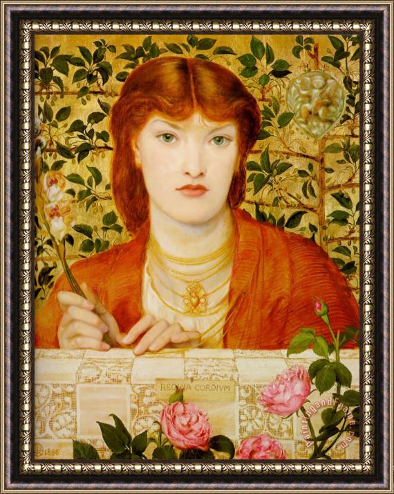 Dante Gabriel Rossetti Regina Cordium Framed Painting
