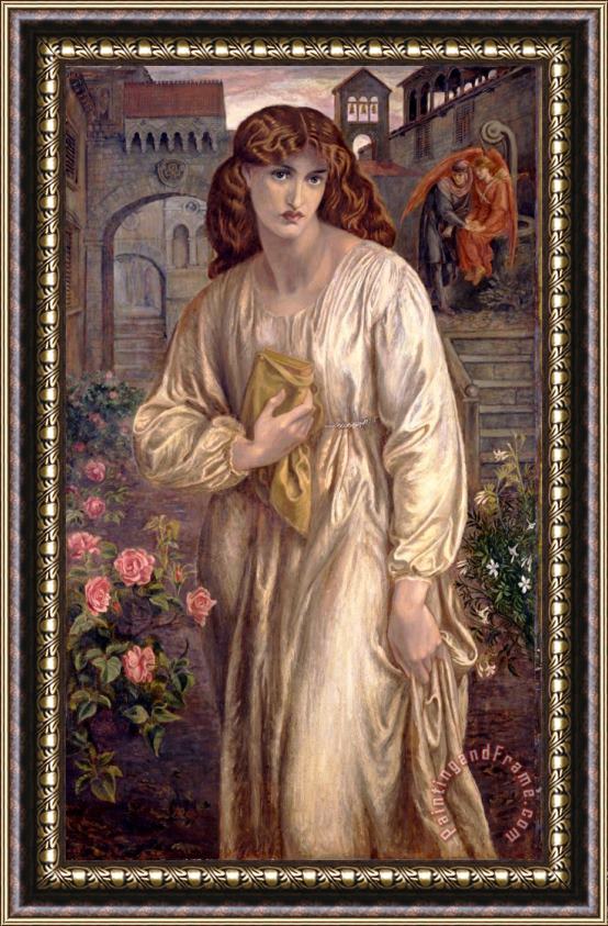 Dante Gabriel Rossetti Salutation of Beatrice Framed Painting