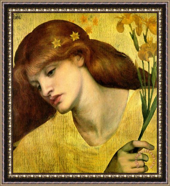 Dante Gabriel Rossetti Sancta Lilias Framed Print