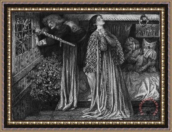 Dante Gabriel Rossetti Sir Launcelot in The Queen's Chamber Framed Painting