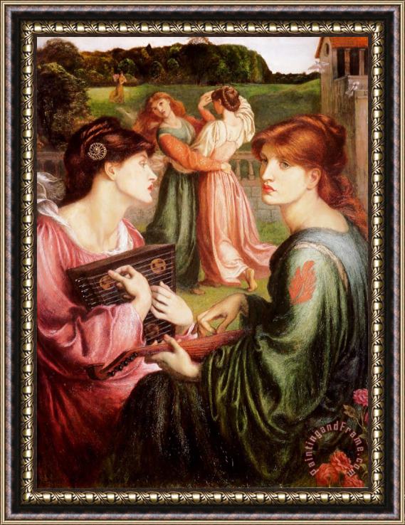 Dante Gabriel Rossetti The Bower Meadow Framed Painting