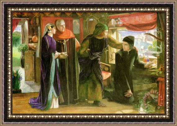 Dante Gabriel Rossetti The First Anniversary of The Death of Beatrice Framed Print