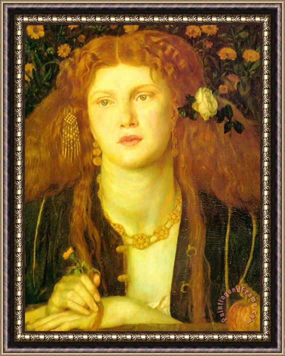 Dante Gabriel Rossetti The Kissed Mouth Framed Print