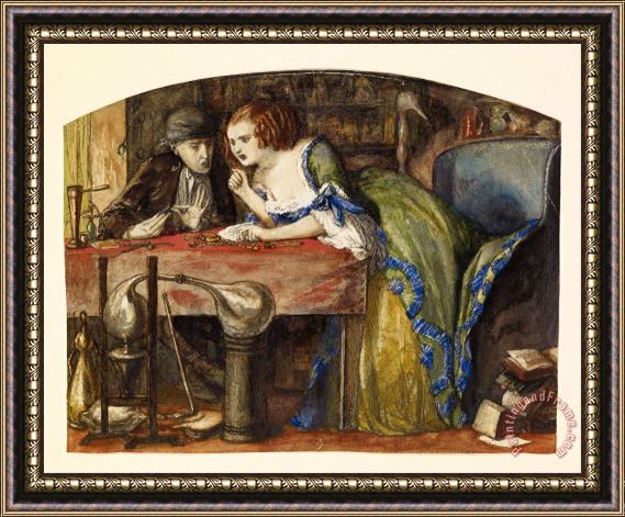 Dante Gabriel Rossetti The Laboratory Framed Painting
