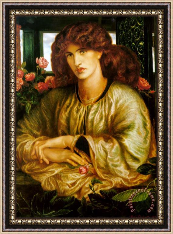Dante Gabriel Rossetti The Lady of The Window Framed Painting
