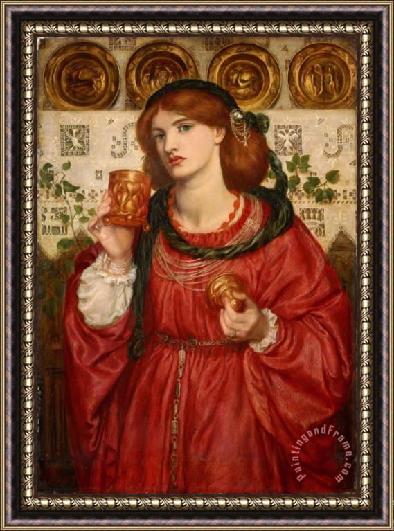 Dante Gabriel Rossetti The Loving Cup 3 Framed Painting