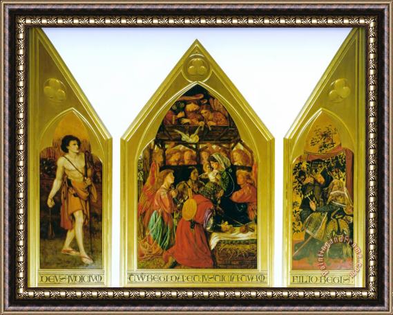 Dante Gabriel Rossetti The Seed of David Framed Painting