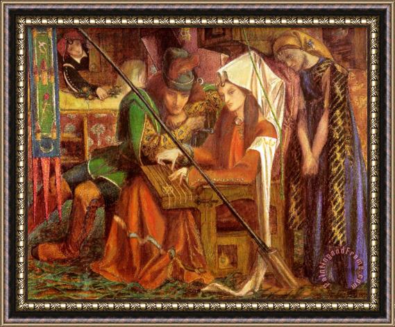 Dante Gabriel Rossetti The Tune of The Seven Towers Framed Print