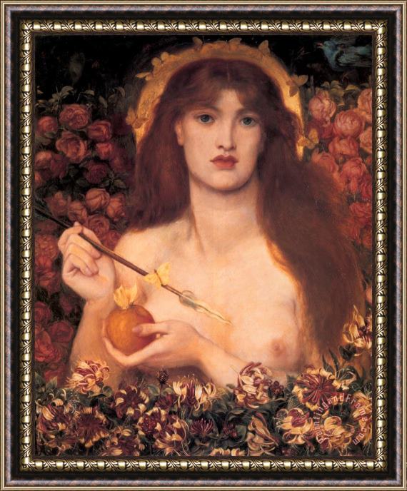 Dante Gabriel Rossetti Venus Verticordia Framed Painting