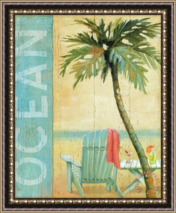Daphne Brissonnet Ocean Beach II Framed Print