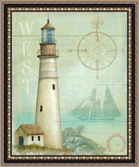 Daphne Brissonnet West Coastal Light I Framed Painting